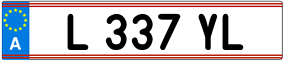 Trailer License Plate